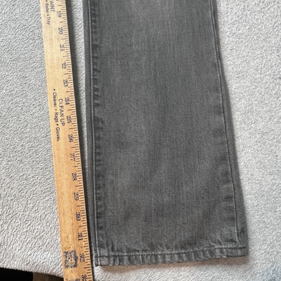 Gap Jeans Mens 31x32 Dark Grey Premium Straight Fit Denim Stretch Casual Pants - Picture 11 of 12